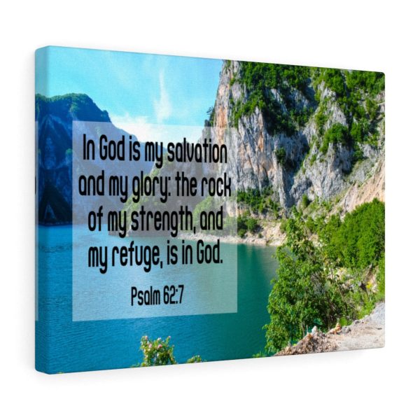 Scripture Canvas In God is My Salvation Psalm 62:7 Christian Bible Verse Meaningful Framed Prints, Canvas Paintings - Image 4