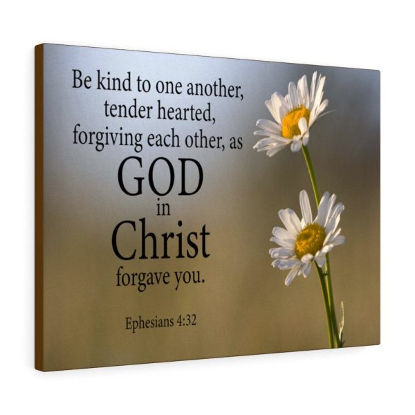 Bible Verse Canvas Be Kind to One Another Ephesians 4:32 Christian Framed Prints, Canvas Paintings - Image 5