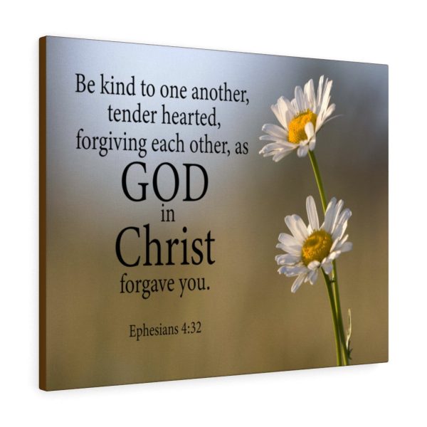 Bible Verse Canvas Be Kind to One Another Ephesians 4:32 Christian Framed Prints, Canvas Paintings - Image 2