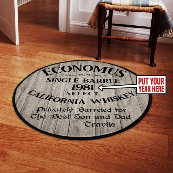 Personalized Whiskey Bar Round Mat Round Floor Mat Room Rugs Carpet Outdoor Rug Washable Rugs - Image 2