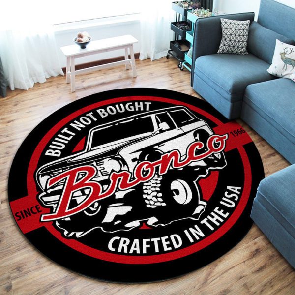 Built Not Bough Hot Rod Garage Round Mat Round Floor Mat Room Rugs Carpet Outdoor Rug Washable Rugs - Image 2