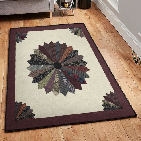 Bow Tie Dining Room Rug Neck Tie Rug Rectangle Rugs Washable Area Rug Non-Slip Carpet For Living Room Bedroom - Image 2