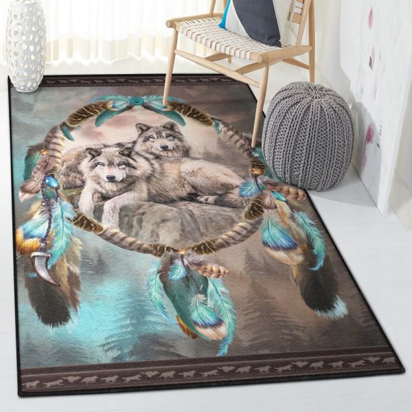 Werewolves Costume Carpets Wolf Rug Rectangle Rugs Washable Area Rug Non-Slip Carpet For Living Room Bedroom