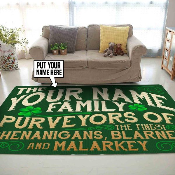 Personalized Shenanigans Family Area Rug Carpet - Image 2