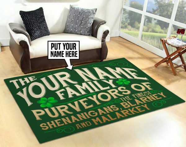 Personalized Shenanigans Family Area Rug Carpet