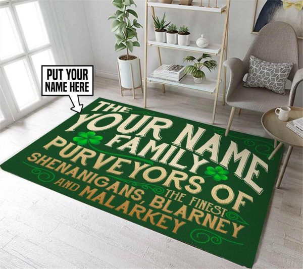 Personalized Shenanigans Family Area Rug Carpet - Image 3