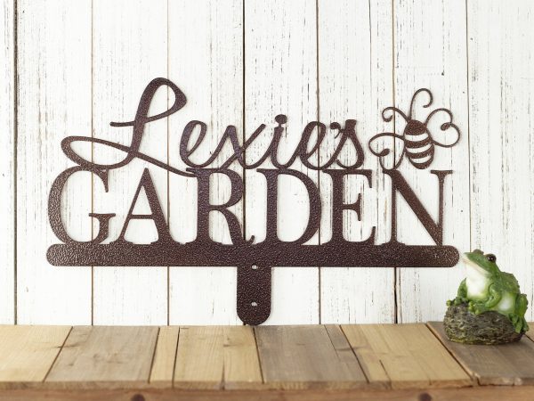 Garden Sign Name Sign Metal Name Sign Gift For Her Mothers Day Gift Me