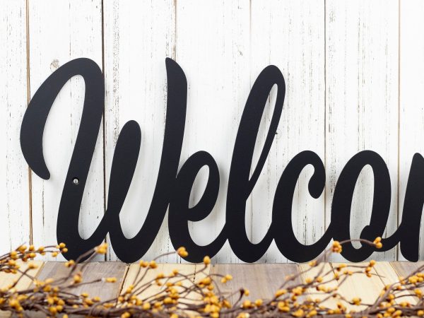 Metal Welcome Sign Farmhouse Decor Outdoor Welcome Sign For Front Porc - Image 3