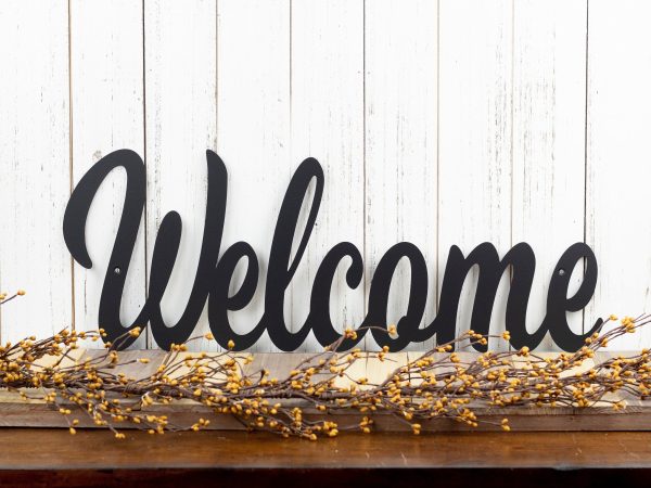 Metal Welcome Sign Farmhouse Decor Outdoor Welcome Sign For Front Porc - Image 2