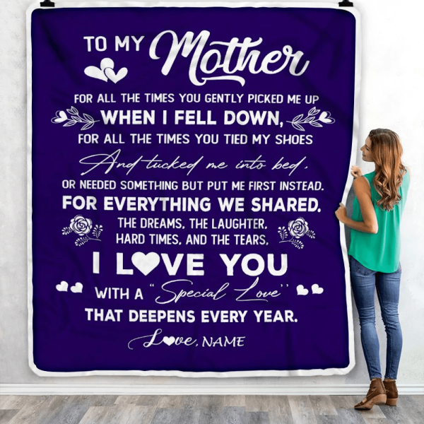 Personalized My Mom Blanket from Daughter Son I Love You With A Specia - Image 5