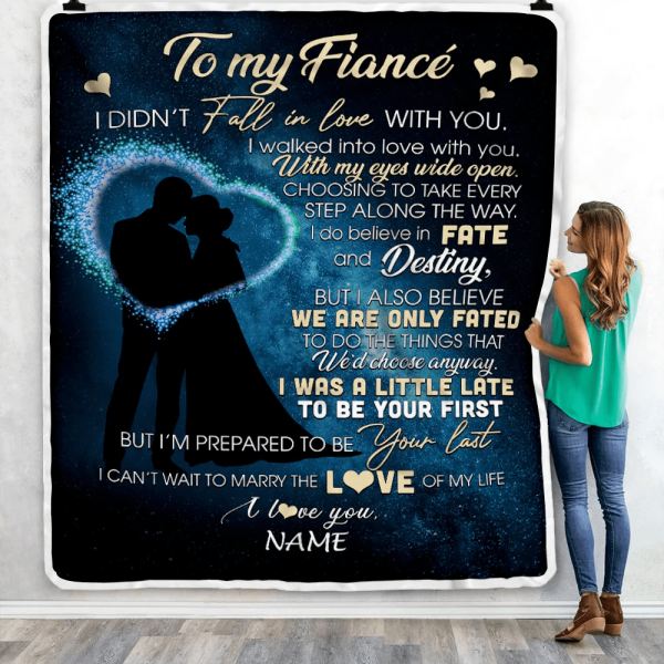 Personalized To My Fiance Blankets Fall In Love With You Future Husban - Image 3