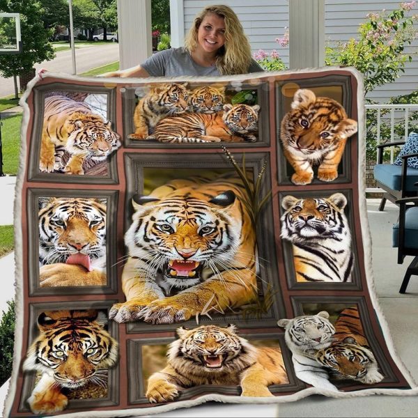 3d Huge Tiger Blanket