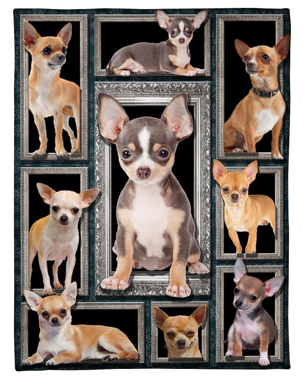 Baby Chihuahua Meaningful Gifts For Dog Lovers Fleece Blanket - Image 2