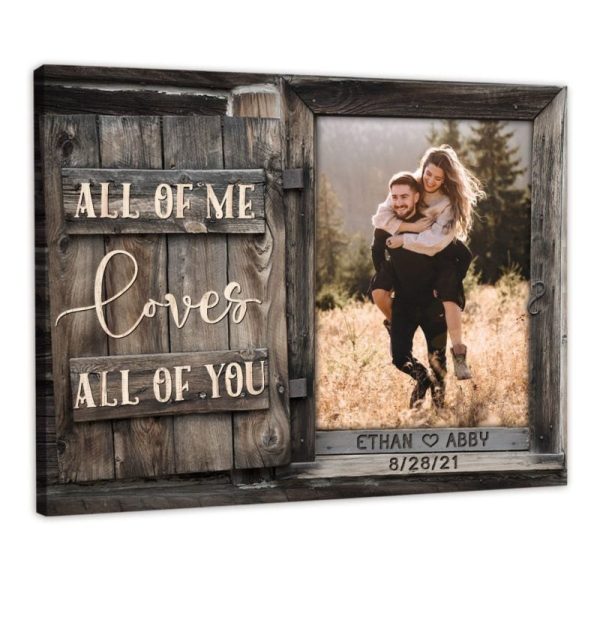 Memorial Gifts For Loss Of Father Grandfather, Personalized Canvas Prints, Sympathy Photo Frame DemCanvas - Image 3