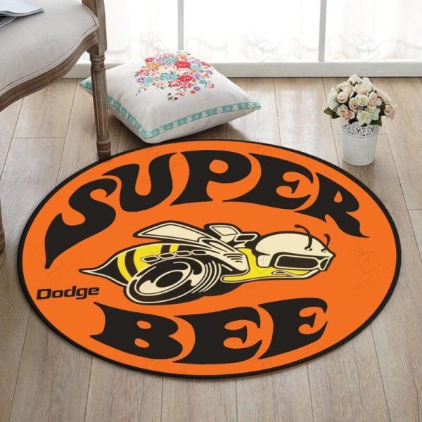 Dodge Round Mat Dodge Charger Super Bee Round Floor Mat Room Rugs Carpet Outdoor Rug Washable Rugs