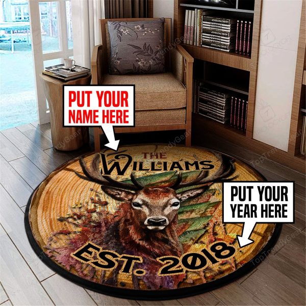 Personalized Farmer Round Mat Round Floor Mat Room Rugs Carpet Outdoor Rug Washable Rugs - Image 2