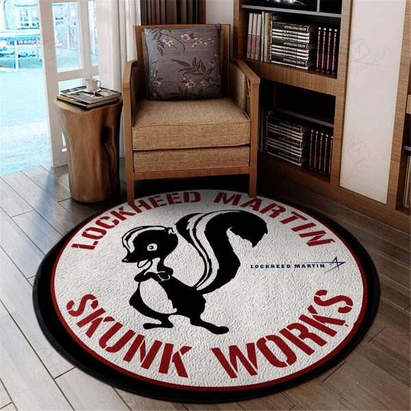 Lockheed Martin Skunk Works Round Mat Round Floor Mat Room Rugs Carpet Outdoor Rug Washable Rugs - Image 2