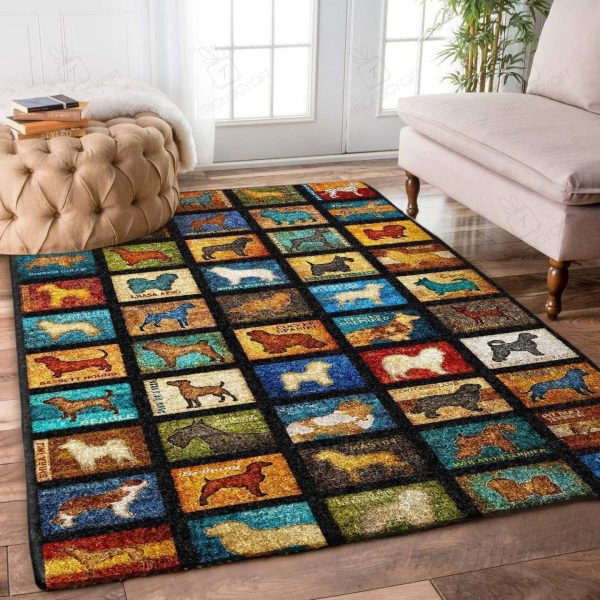 Dog Rectangle Rug Decor Area Rugs For Living Room Bedroom Kitchen Rugs Home Carpet Flooring Rs012417 Print