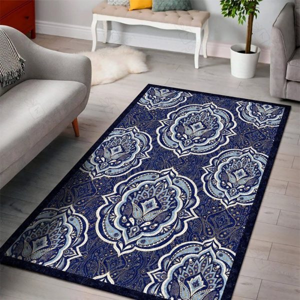 Mandala Rectangle Area Rugs Carpet For Living Room, Bedroom, Kitchen Rugs, Non-Slip Carpet Rp121685 Print